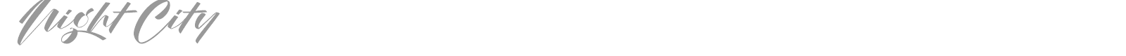 Night City font preview